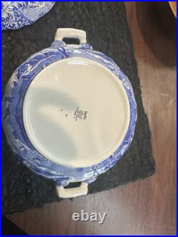 Blue italian spode Vegetable Dish Pristine Piece