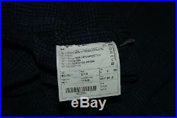 Boggi Milano Cotton Silk Blue Plaid Patch Pockets Sport Blazer Jacket Coat 50 R