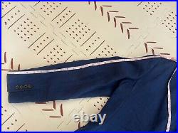Bonobos Blue Italian Linen Herringbone Men's Blazer Size 40R 2 Button
