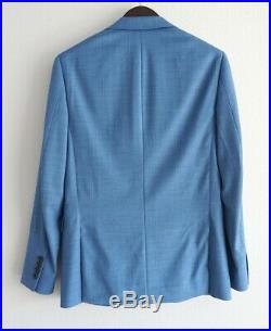 Bonobos Blue Wool 2-piece Suit 36R, 30x32, Fine texture, 700$ original price