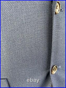 Bonobos, Medium Blue Italian Wool Hopsack Slim Fit Blazer, Size 38l