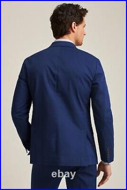 Bonobos Navy Blue Italian Stretch Cotton Blazer / Suit Jacket 36s Slim