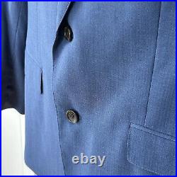 Bonobos Suit Jacket Size 40S Blue Italian Wool Blazer Standard Fit