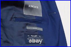 Bonobos Suit Mens 38R Royal Blue Italian Wool Stretch Slim Fit Two-Button