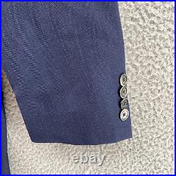 Boss Hugo Boss Blazer Adult 38S Blue Italian Wool Sport Coat Jacket Formal Men's