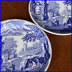 British Spode Blue Italian Petit Plate Pieces