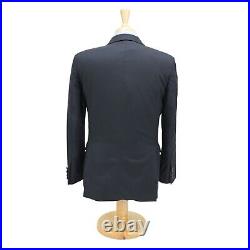 Brooks Brothers 1818 Milano Slim Dark Navy Blue Italian Wool Suit 38R W32 USA