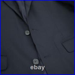 Brooks Brothers 1818 Milano Slim Dark Navy Blue Italian Wool Suit 38R W32 USA