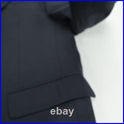 Brooks Brothers 1818 Milano Slim Dark Navy Blue Italian Wool Suit 38R W32 USA