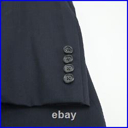 Brooks Brothers 1818 Milano Slim Dark Navy Blue Italian Wool Suit 38R W32 USA