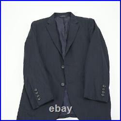 Brooks Brothers 1818 Milano Slim Dark Navy Blue Italian Wool Suit 38R W32 USA