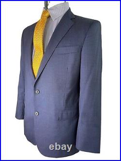 Brooks Brothers 1818 Regent, Medium Blue, Italian Wool Blazer, Size 40r