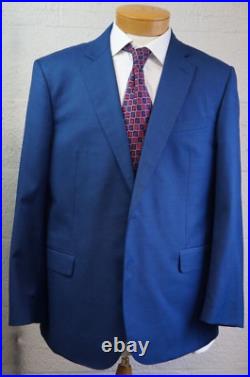 Brooks Brothers 1818 Regent fit 46R /40W Blue Italian wool suit