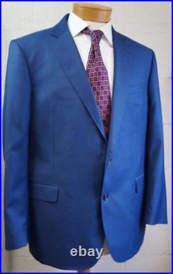 Brooks Brothers 1818 Regent fit 46R /40W Blue Italian wool suit