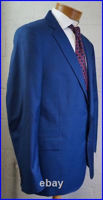 Brooks Brothers 1818 Regent fit 46R /40W Blue Italian wool suit