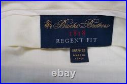 Brooks Brothers 1818 Regent fit 46R /40W Blue Italian wool suit