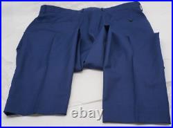 Brooks Brothers 1818 Regent fit 46R /40W Blue Italian wool suit