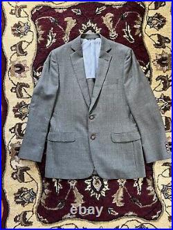 Brooks Brothers Fitzgerald blue Italian linen unlined blazer coat jacket 40R