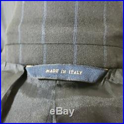Brooks Brothers Italy 36 Short Two Piece Navy Striped 2 Piece Suit Pants 30/29