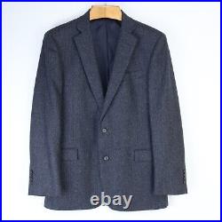 Brooks Brothers Navy Blue Italian Wool Cashmere Sport Coat Blazer Regent Fit 42l