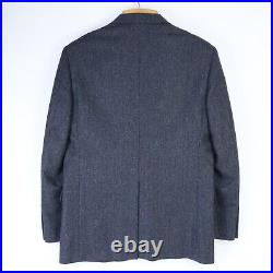 Brooks Brothers Navy Blue Italian Wool Cashmere Sport Coat Blazer Regent Fit 42l