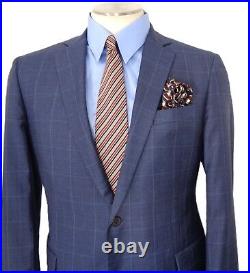 Brooks Brothers Reda Special Edition Sport Coat Mens 44L Blue Italian Windowpane