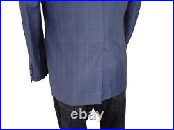 Brooks Brothers Reda Special Edition Sport Coat Mens 44L Blue Italian Windowpane