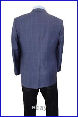 Brooks Brothers Reda Special Edition Sport Coat Mens 44L Blue Italian Windowpane