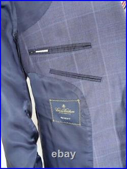 Brooks Brothers Reda Special Edition Sport Coat Mens 44L Blue Italian Windowpane