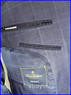 Brooks Brothers Reda Special Edition Sport Coat Mens 44L Blue Italian Windowpane