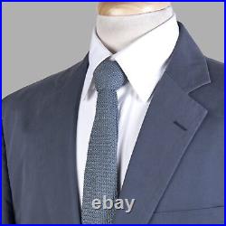 Brooks Brothers Suit Mens 42R Air Force Blue Italian Cotton Twill Madison Fit