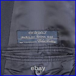 Brooks Brothers Suit Mens 43R Navy Blue Italian Wool Madison 1818 2-Pc USA