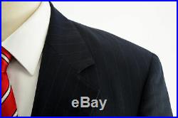Brooks Brothers navy blue pinstripe suit 2 piece 44R