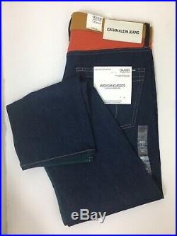 CALVIN KLEIN Men's Ukelely Patch Jeans Italian Denim 34x32 NWT