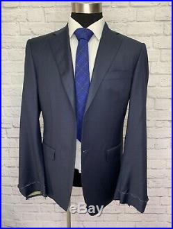 CANALI 1934 MENS BLUE WOOL ITALIAN MADE 2 PIECE SUIT NEW With DEFECTS 40R