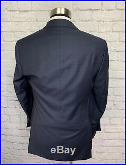 CANALI 1934 MENS BLUE WOOL ITALIAN MADE 2 PIECE SUIT NEW With DEFECTS 40R