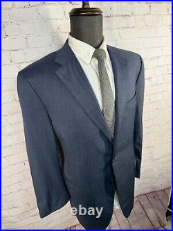 CANALI Mens Blue ITALIAN-MADE Wool REG FIT Suit Sport Coat Blazer Jacket 42S