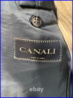 CANALI Mens Blue ITALIAN Wool Pinstripe Suit Sport Coat Blazer Jacket 36S