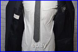 CANALI Mens Navy Blue ITALIAN-MADE Wool Pleated 2 Pc Suit 44L Jacket 37x31 Pant