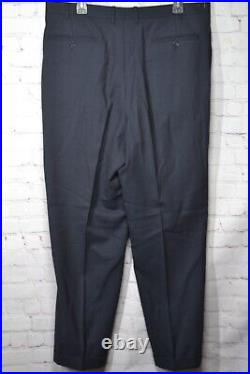 CANALI Mens Navy Blue ITALIAN-MADE Wool Pleated 2 Pc Suit 44L Jacket 37x31 Pant