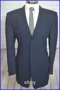 CANALI Mens Navy Blue ITALIAN Wool Classic Fit Sport Coat Blazer Jacket SIZE 42L