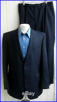 CANALI Mens Navy Wool Italian Deconstructed Two-Button Two-Piece Suit 40L 33x30