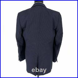 CANALI Navy Blue Pinstriped 2 Piece 2 Button SIngle Brreasted Suit size 38 Reg