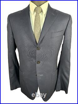 CARUSO Mens Navy Blue ITALIAN ING LORO & PIANA Sport Coat Blazer Jacket SIZE 36R