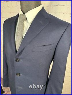 CARUSO Mens Navy Blue ITALIAN ING LORO & PIANA Sport Coat Blazer Jacket SIZE 36R