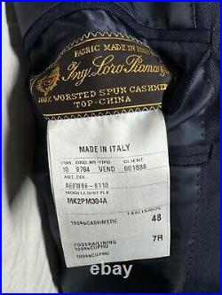 CARUSO Mens Navy Blue ITALIAN ING LORO & PIANA Sport Coat Blazer Jacket SIZE 36R