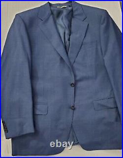 Canali 1934 Exclusive Men's Wool Blue Italian Blazer Jacket Sport Coat Size 48R