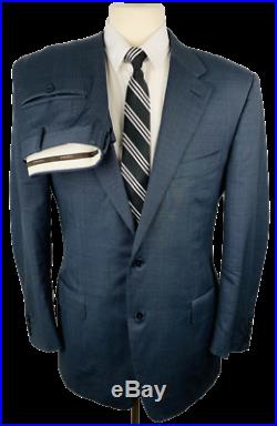 Canali Mens 42R Blue Italian Wool 2 Piece Suit With Dress Pants 34Wx30L