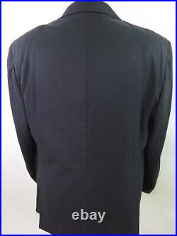 Canali Mens Super 140s Wool Midnight Blue Italian Blazer Jacket Sport Coat 46 R