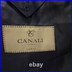 Canali Navy Blue Italian 2 PC Suit Pant Set 52R (US 42R) Wool Mohair L 13290/93